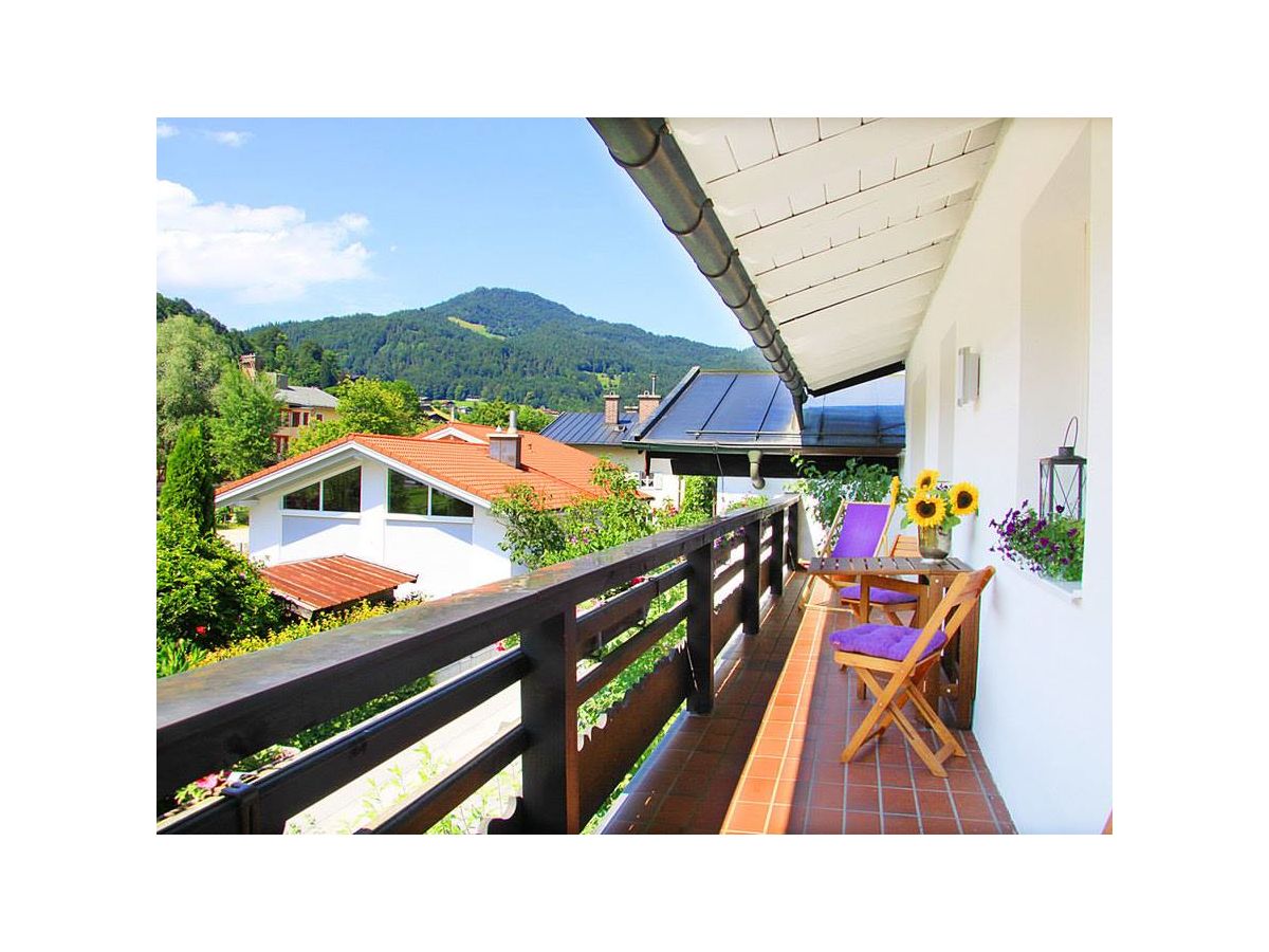 Balkon mit Blick auf die Kneifelspitze