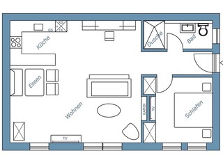 Vakantiehuis Uphusum Grondplan 31