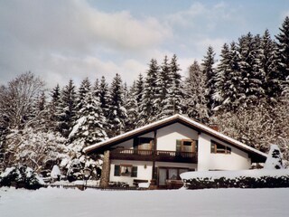 Winter mit Blick auf FeWo Wieseblick