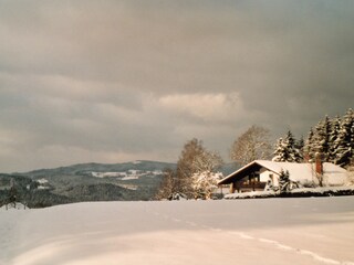 Panoramablick auf die Bayerwaldberge