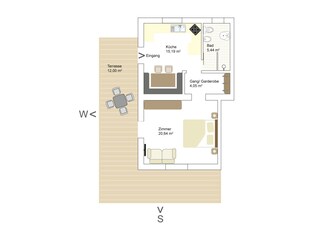 Appartamento per vacanze Lana Pianta del piano 23