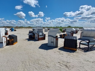 Strand mit Strandkörben