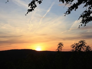 Sonnenuntergang vom Haus aus gesehen