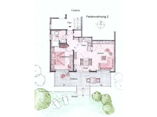Holiday apartment floorplan