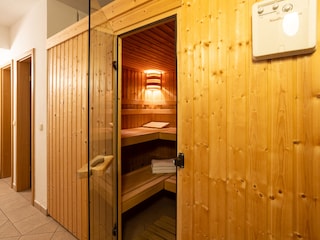 Sauna im Haus - mit Münzautomat