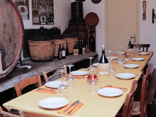 The owner often shares his produce with his guests