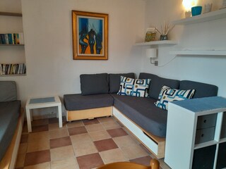 Schlafzimmer mit 2 Einzelbetten