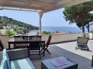 Meerblick von der Terrasse