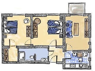 Ferienwohnung Lichtenhagen Grundriss 24