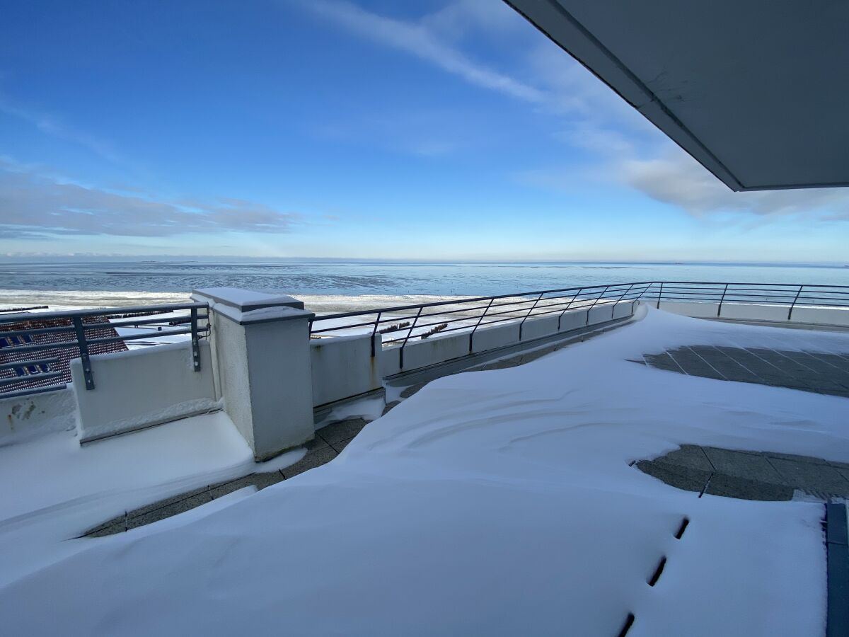 Terrasse im Winter