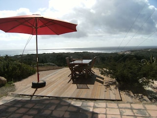 Terrasse West mit Meerblick