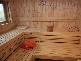 Sauna für 4 Personen mit viel Platz