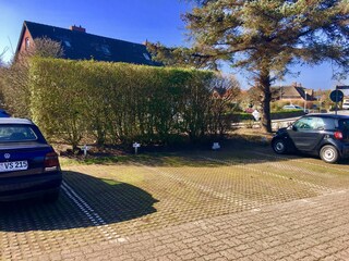 Ein Parkplatz ist für Sie reserviert