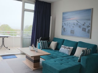 Couchbereich mit Balkon
