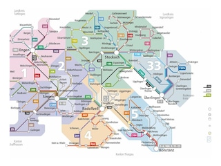 Landkarte Bodenseecard West
