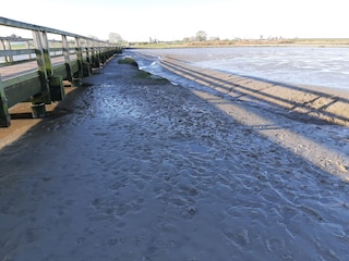 Der Steg bei Ebbe