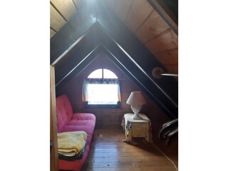 Schlafen oben, 2 kl. Zimmer mit 2 Doppelbetten