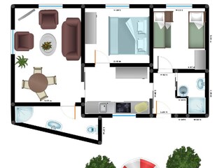 Ferienwohnung Dahme Grundriss 25