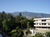 Blick von der Terrasse auf den Teide