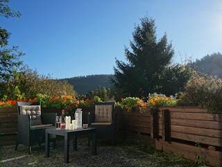 Südhang-Terrasse, windgeschützt
