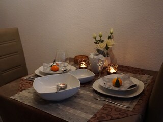 Gemütlich abendessen und entspannen