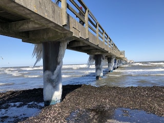 Eiszapfen an der Seebrücke