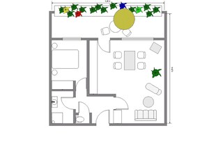 Appartamento per vacanze Cannes Pianta del piano 23