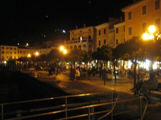 Gargnano - Hafen bei Nacht