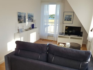 Wohnzimmer mit Meerblick