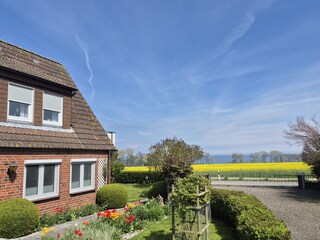 Garten mit Blick auf das Meer