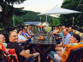 Sommerabend Fun4all Terrasse