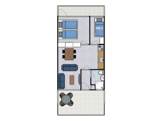 Appartement Zoutelande Grondplan 21