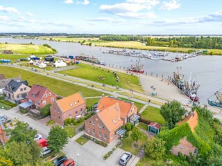 Luftaufnahme auf die Ferienwohnung