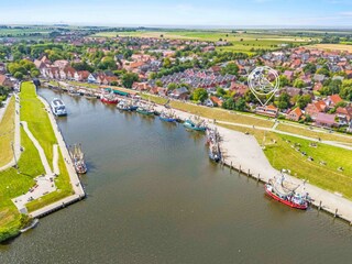 Blick auf die Ferienwohnungen BUMMERT AM HAFEN 1 und 2