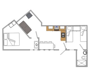 Appartamento per vacanze Egmond aan Zee Pianta del piano 21