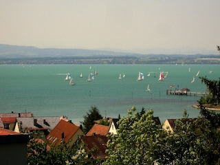 Blick vom Balkon - Segelregatta