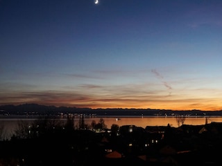 Blick vom Balkon Abendstimmung