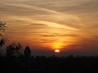 Sonnenuntergang vom Balkon