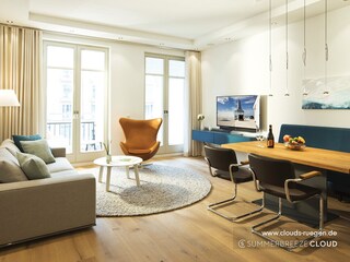 Ferienwohnung Sellin Wohnzimmer 8