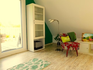 Leseecke im Wohnzimmer