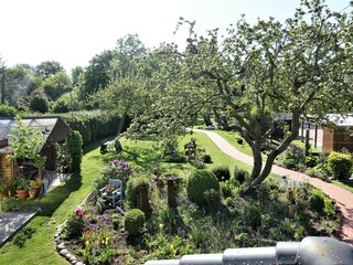 Gartenansicht von der Ferienwohnung