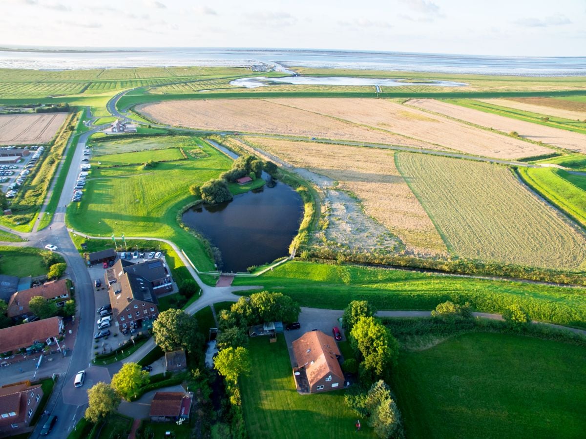 Toplage direkt am Deich