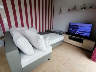 Eckcouch im Wohnbereich