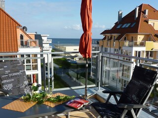 Unsere sonnige Dachterrasse