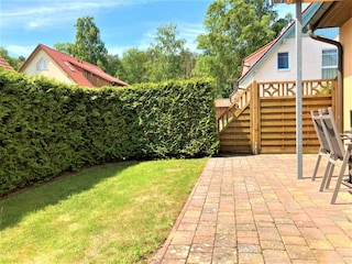 Ferienwohnung Judith, die überdachteTerrasse