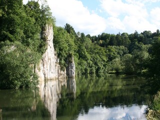 Das Ferienhaus liegt direkt an der Donau