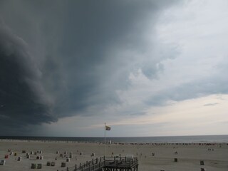 Sturm am Strand in Norddorf auf Amrum