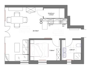 Appartamento per vacanze Prerow Pianta del piano 21