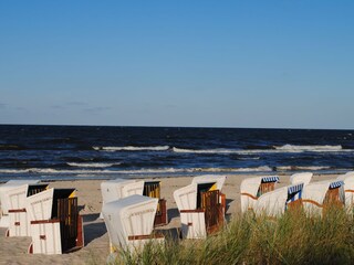 kostenfreier Strandkorb am Strand