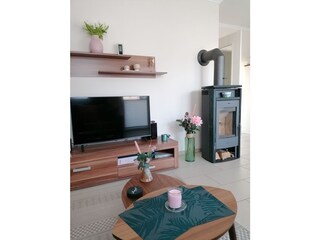 Wohnzimmer mit Kamin